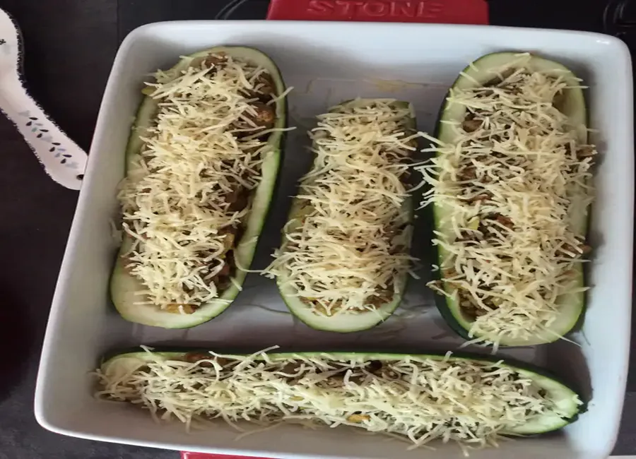 Courgettes farcies au steak haché