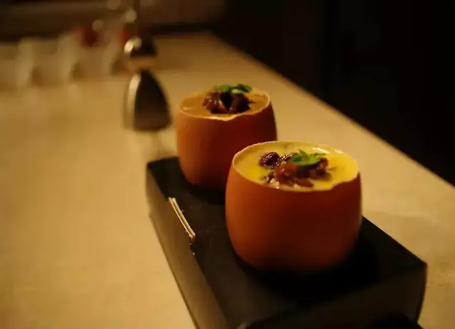 Oeufs et cèpes en sabayon vice et versa