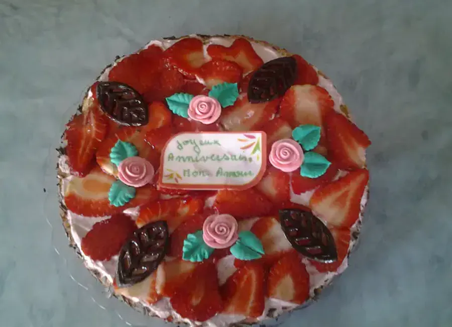 Gâteau fraîcheur aux framboises et au chocolat