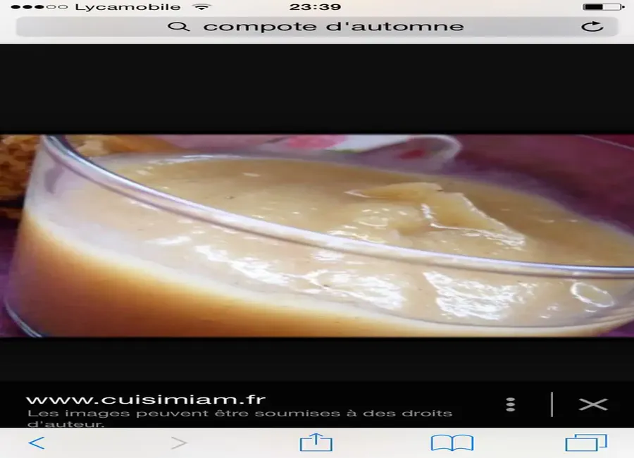 Compote d'automne