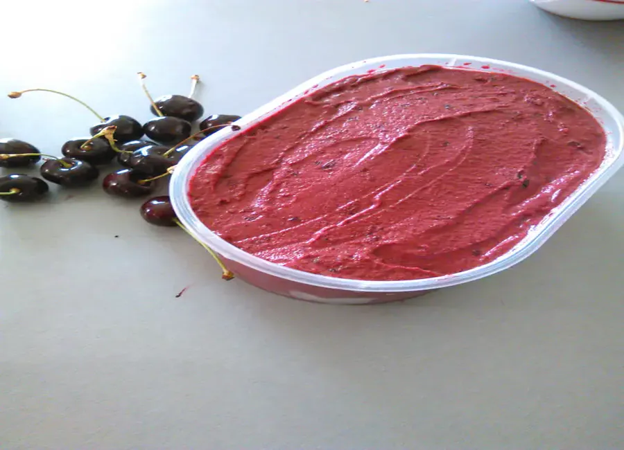 Sorbet aux cerises et au kirsch