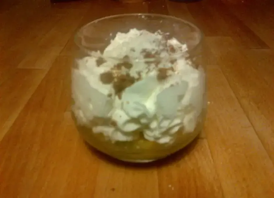Verrine kiwi pêche