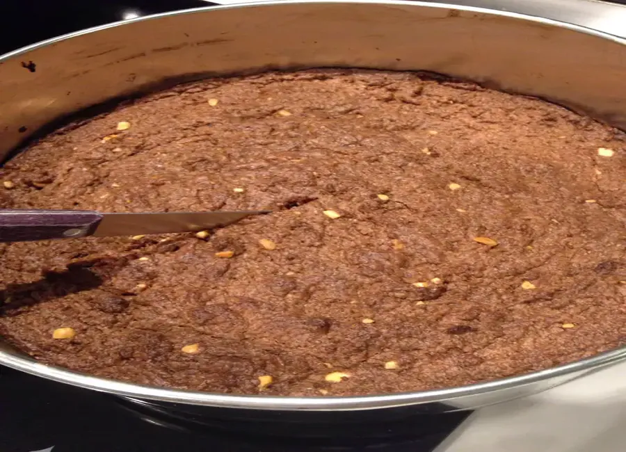 Brownies au chocolat noir et beurre de cacahuètes