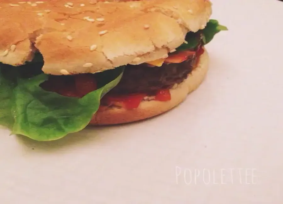 Hamburger maison au bacon