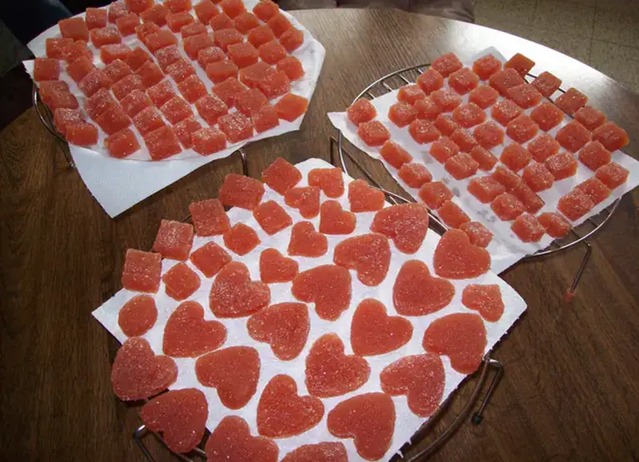 Carrés de pâte de fruit aux coings