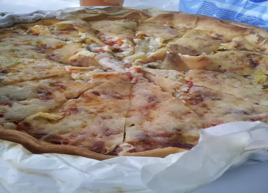 Quiche aux courgettes, lardons et tomates