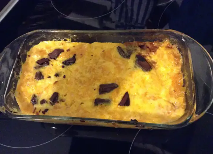 Clafoutis aux clémentines et éclats de chocolat