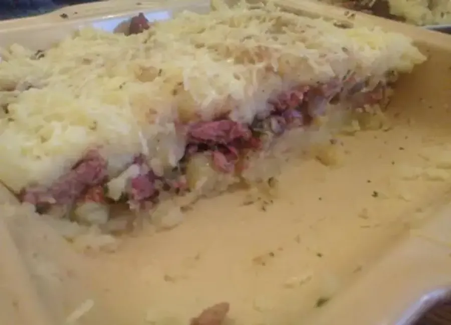 Hachis parmentier aux foies de volaille et gésiers confits