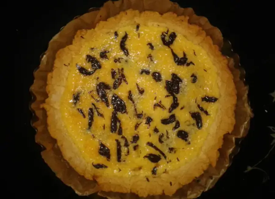 Tarte marbrée citron chocolat