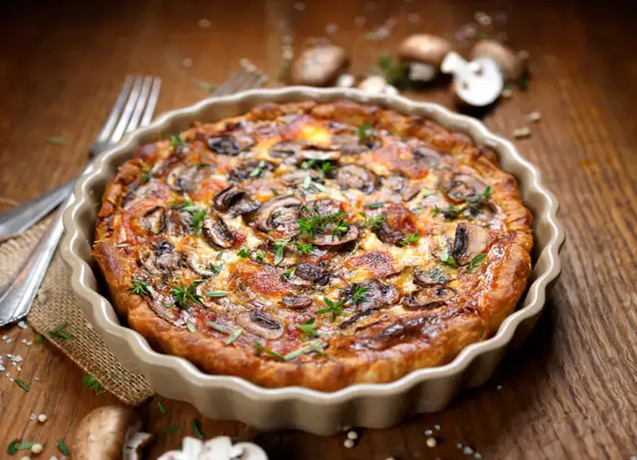 Tarte aux champignons