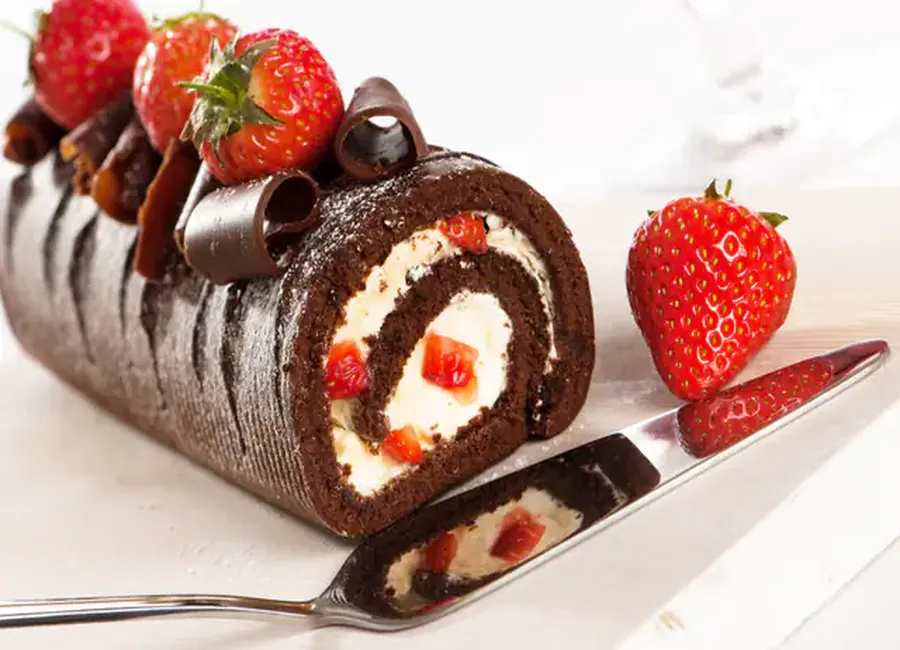 Bûche aux framboises