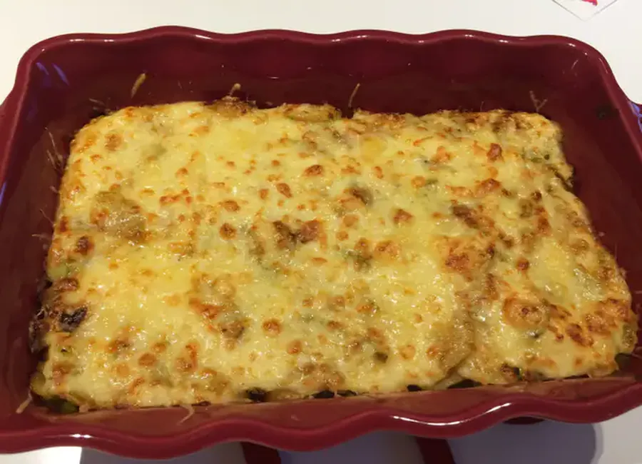 Gratin riz-courgette de mélanie