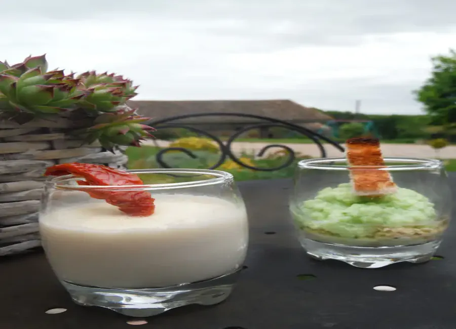 Panna cotta de chèvre aux tomates séchées