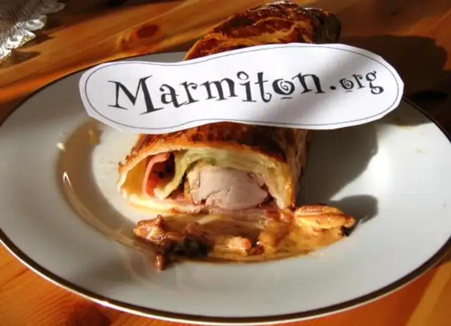 Feuilleté de filet mignon de porc aux lardons