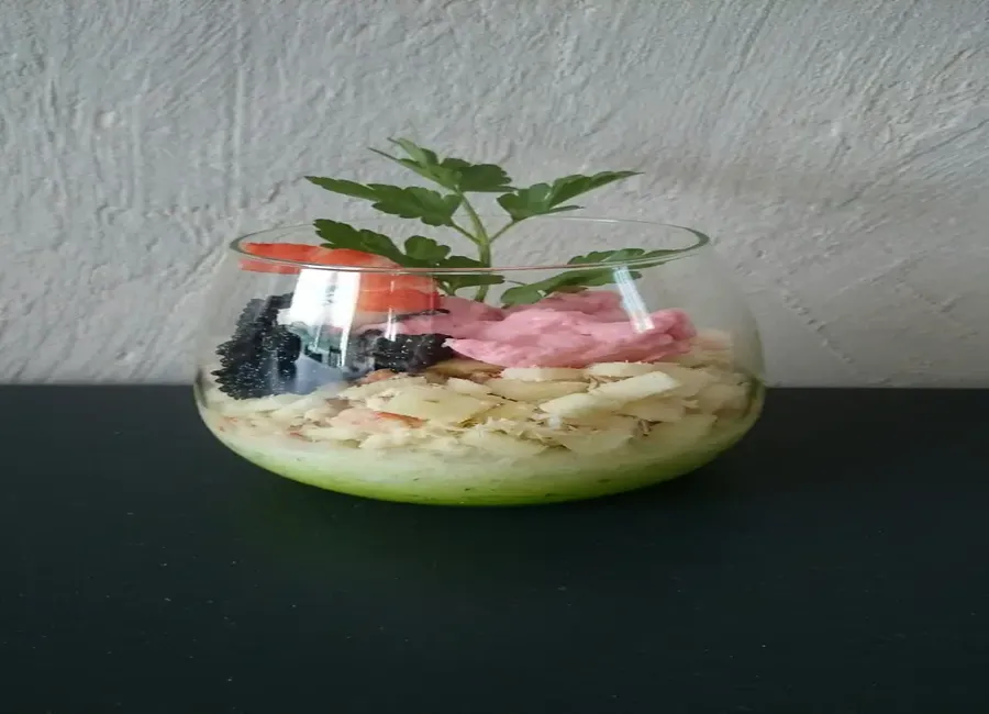 Verrine verte et fraîche