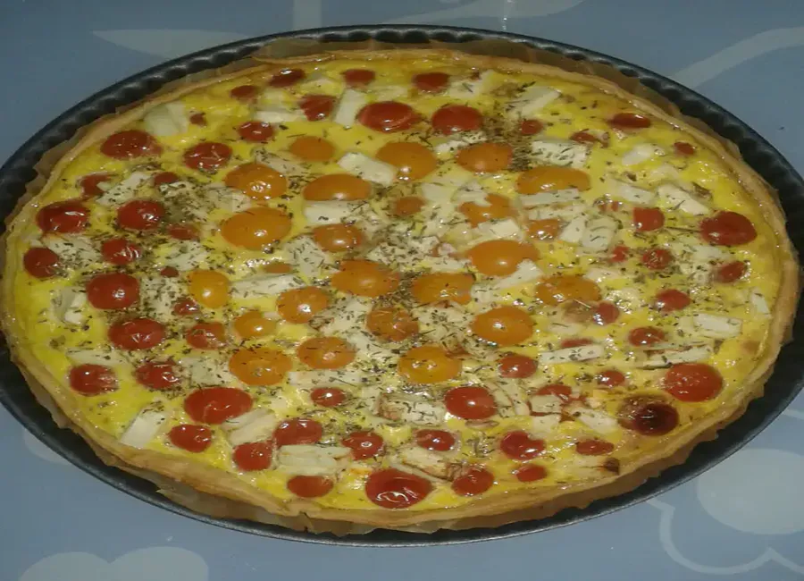 Tarte aux tomates cerises et feta