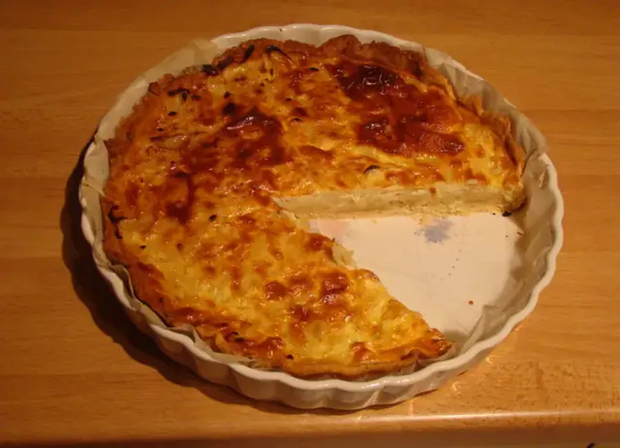Tarte aux oignons et cassonade