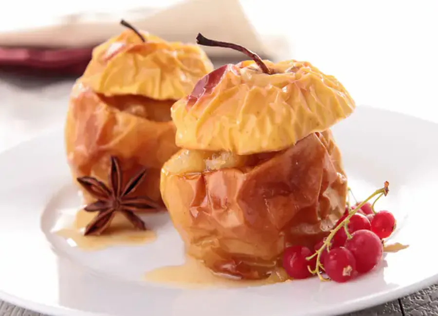 Pommes au four sauce à l'orange