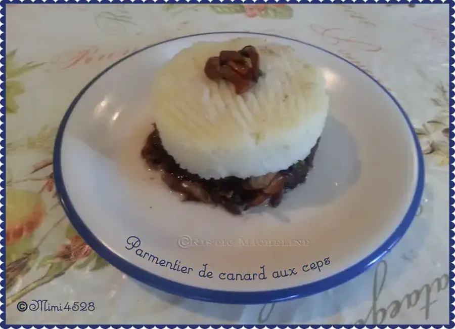 Parmentier de canard aux cèpes