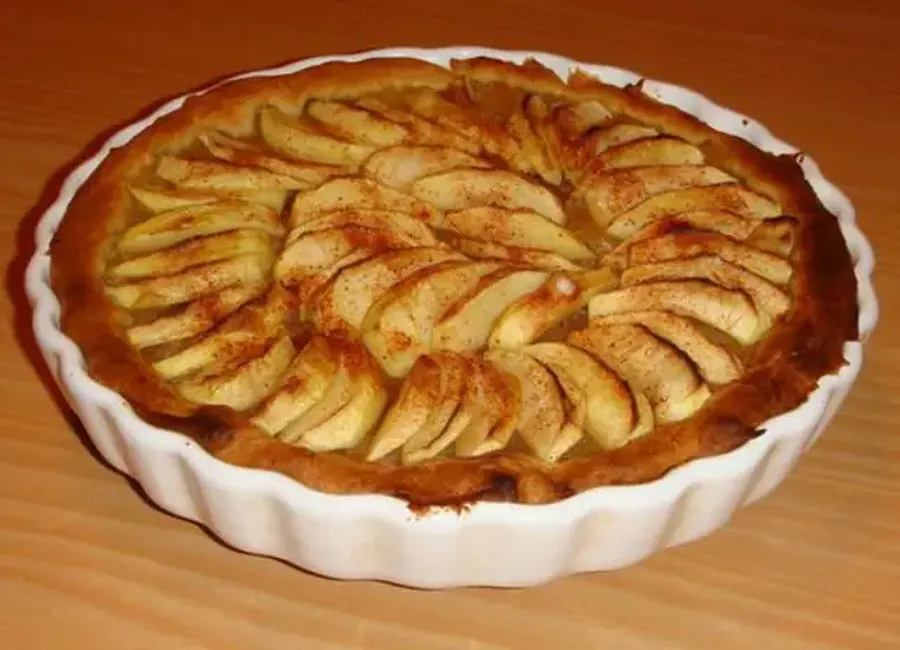 Tarte aux pommes à la frangipane