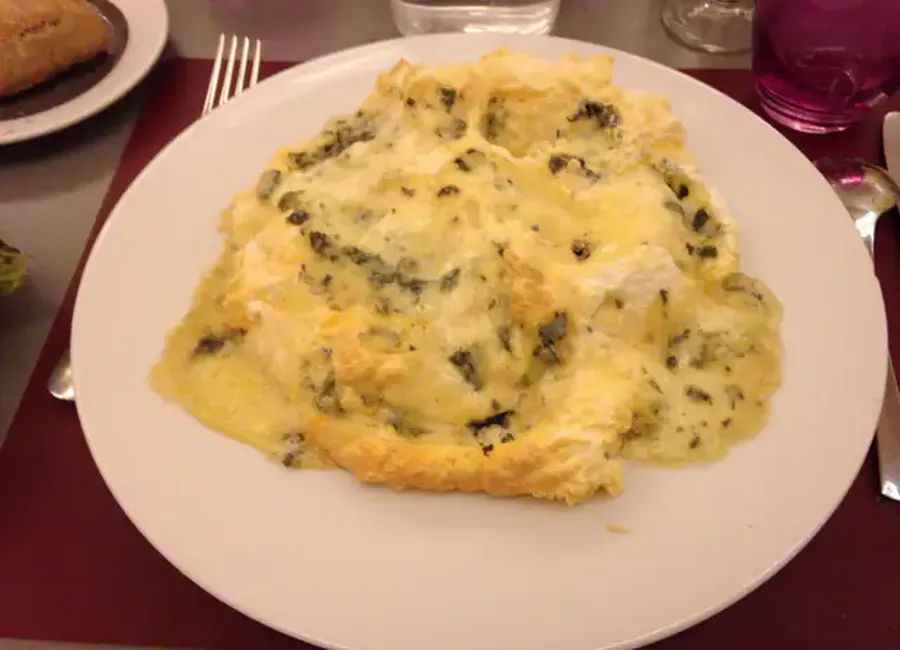 Soufflé au fromage bleu