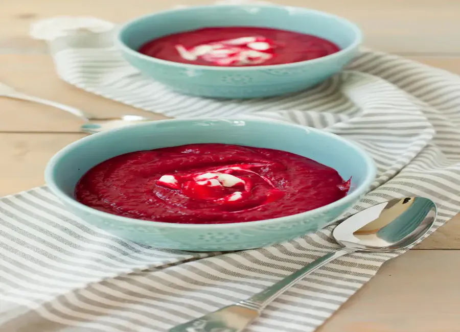 Potage de betteraves rouges