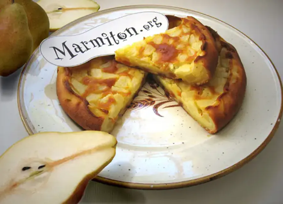 Clafoutis aux poires et aux raisins