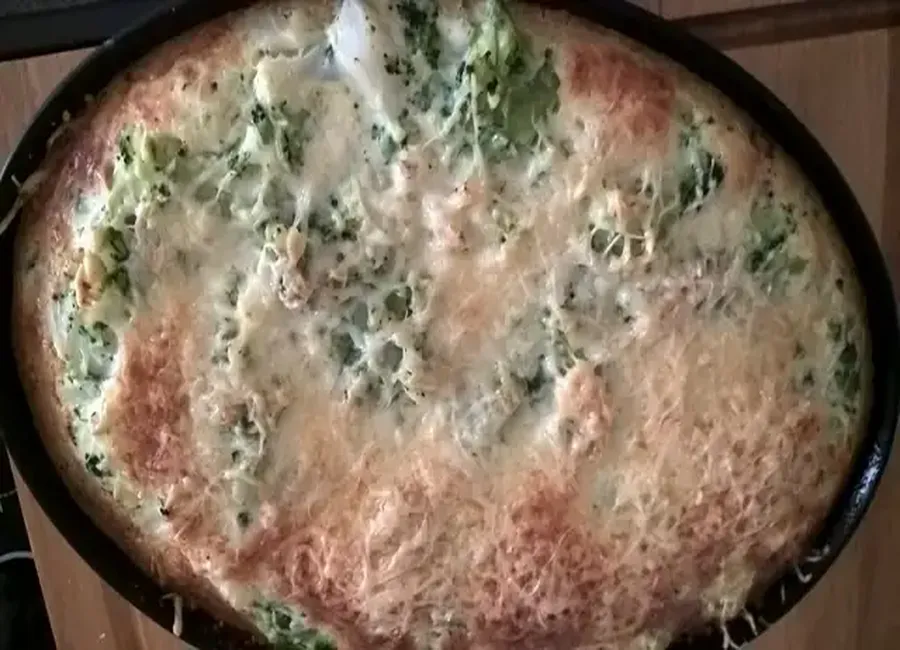 Quiche sans pâte au choux fleur et brocoli