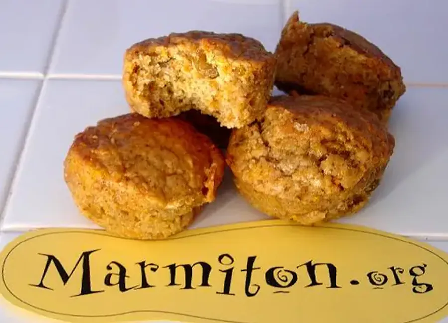 Muffins aux carottes et aux raisins