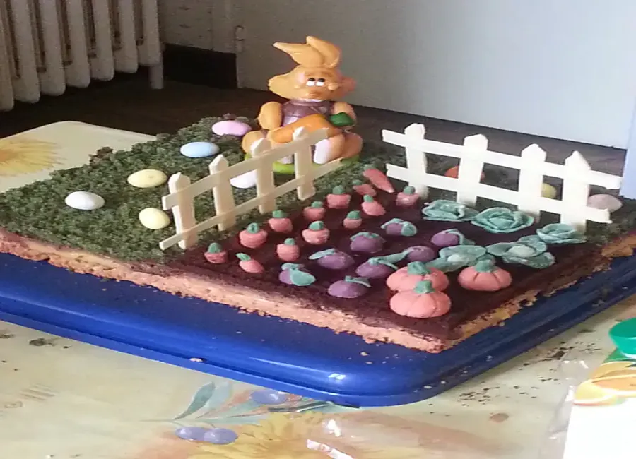 Gâteau jardin de pâques