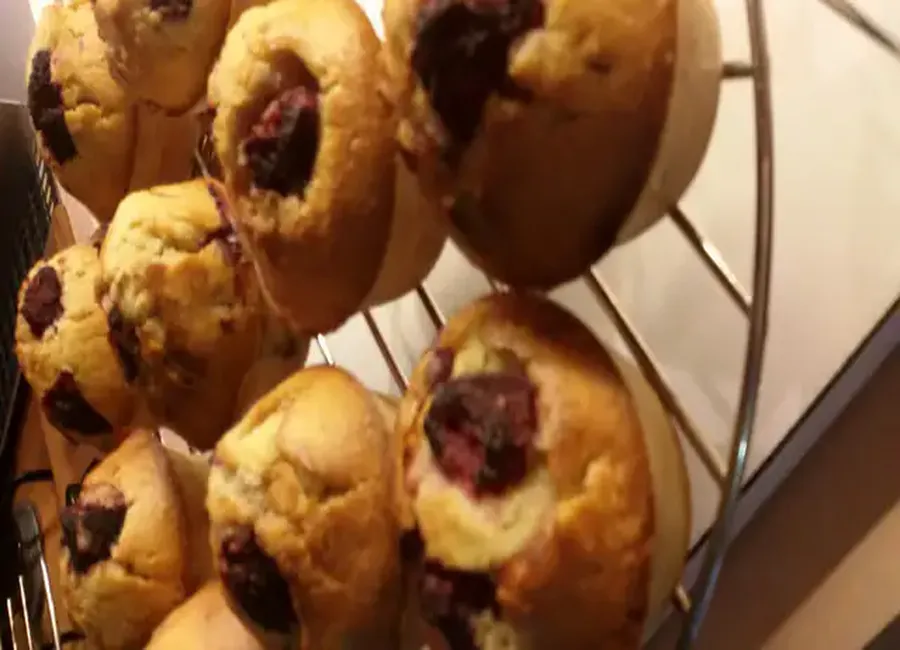 Muffin à la confiture de fruits rouges