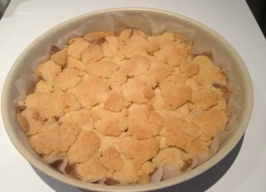Crumble poires figues et chocolat