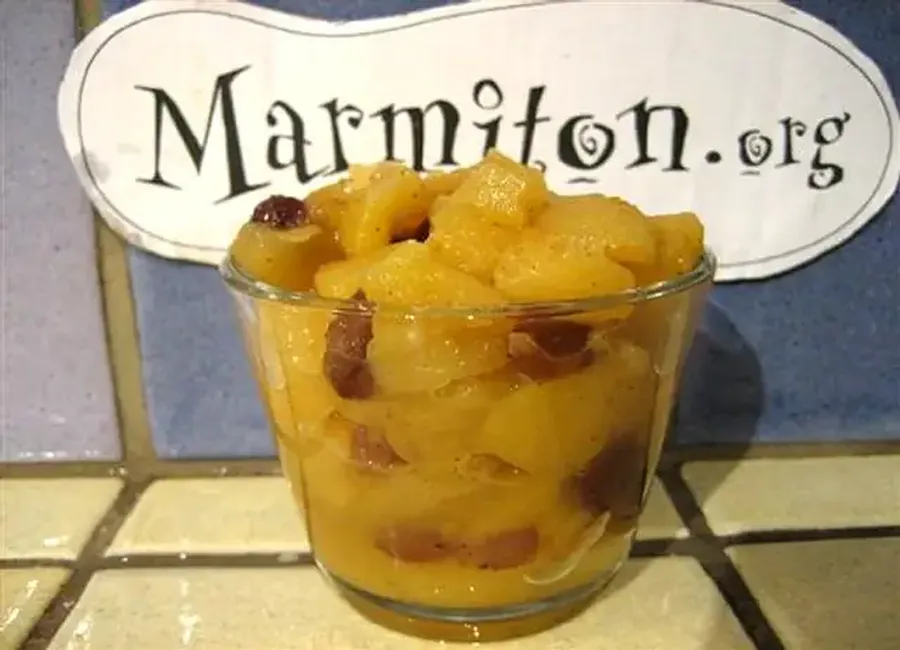 Compote de pommes, cannelle et orange