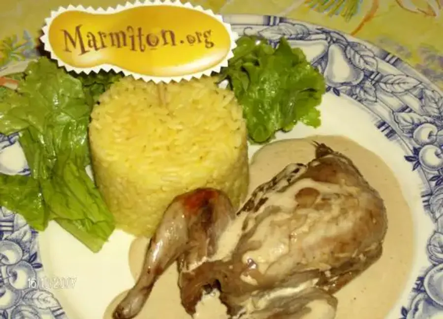 Cailles au porto et safran façon anne