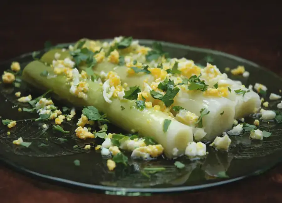 Poireaux mimosa de justine