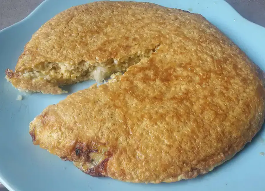 Omelette sucrée à l'avoine et aux bananes
