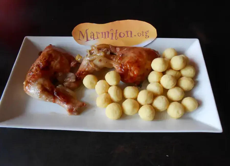 Cuisses de poulet rôties au miel