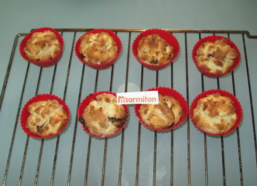 Muffins noix de coco coeur coulant au nutella