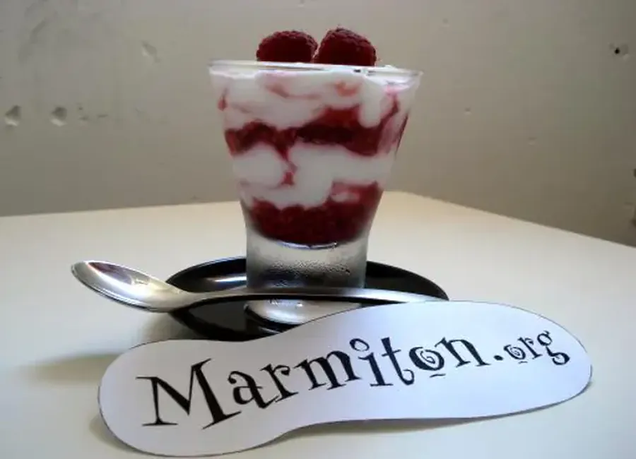 Verrine de framboise light
