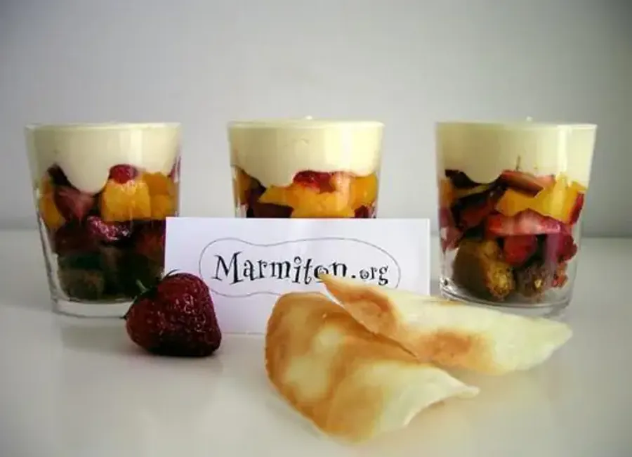Verrines crémeuses aux fruits