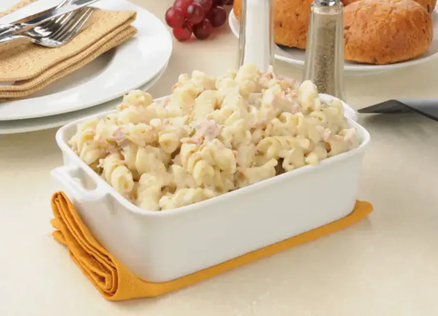 Pâtes au thon, sauce béchamel