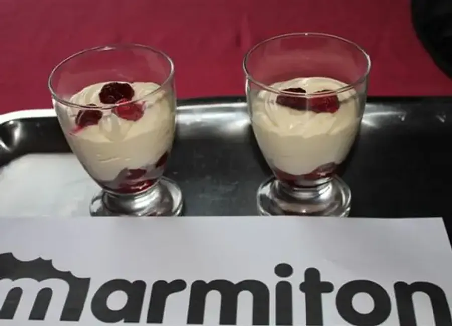 Framboise sous mousse de mascarpone