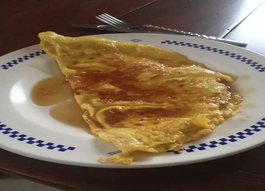 Omelette au sucre