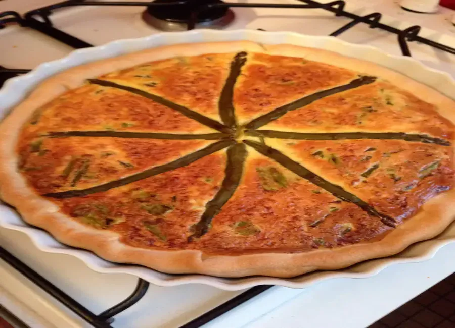 Quiche aux asperges vertes