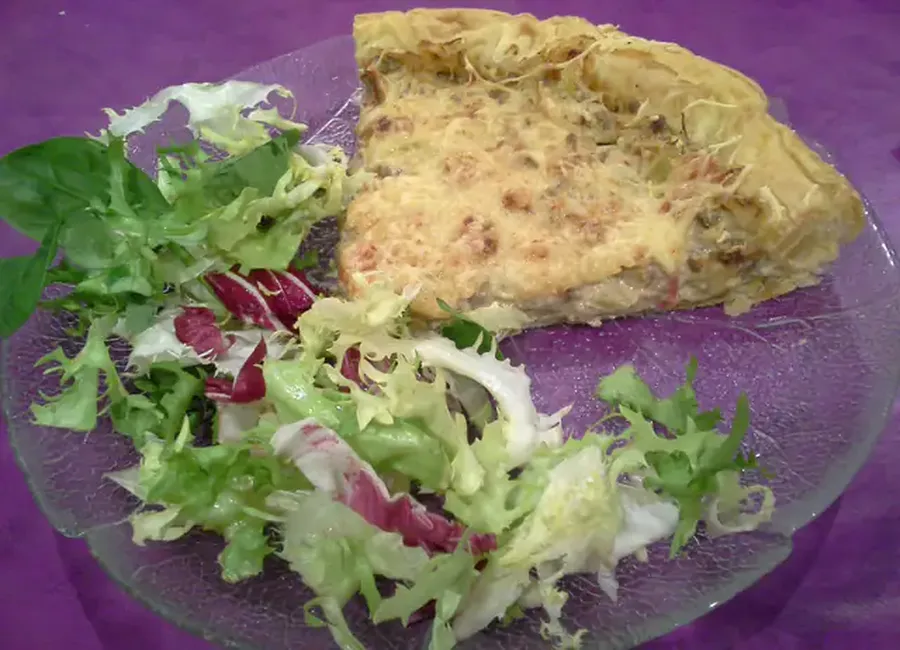 Tarte salée au boursin