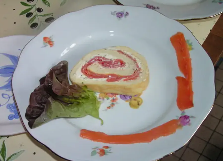 Bûche au saumon fumé