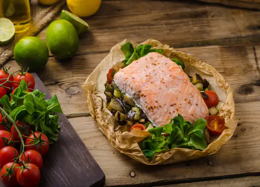 Délicieuses papillotes de saumon de chrisssine