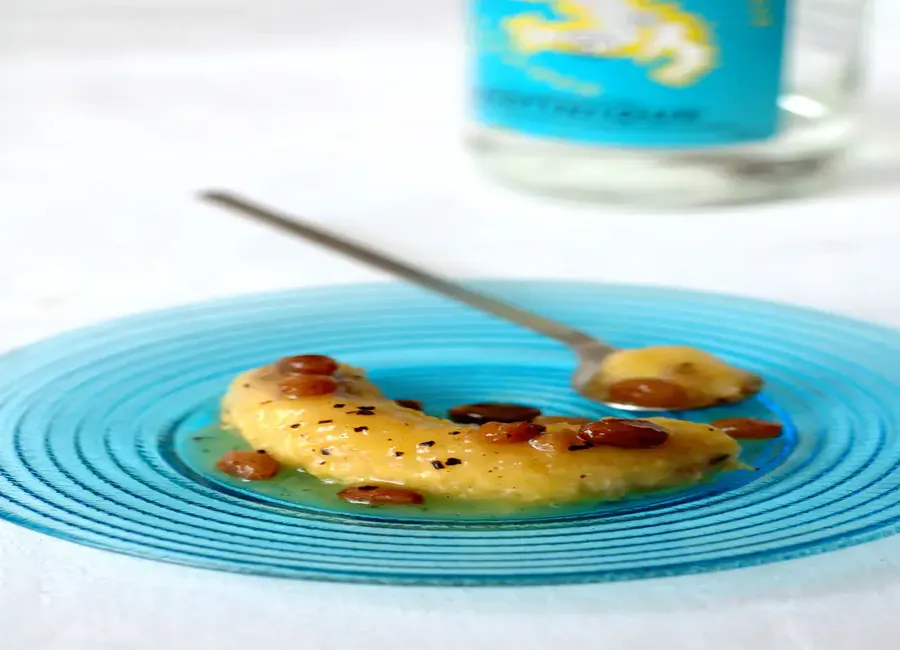 Bananes flambées aux raisins secs