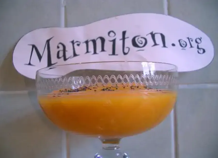 Soupe de carottes à l'orange