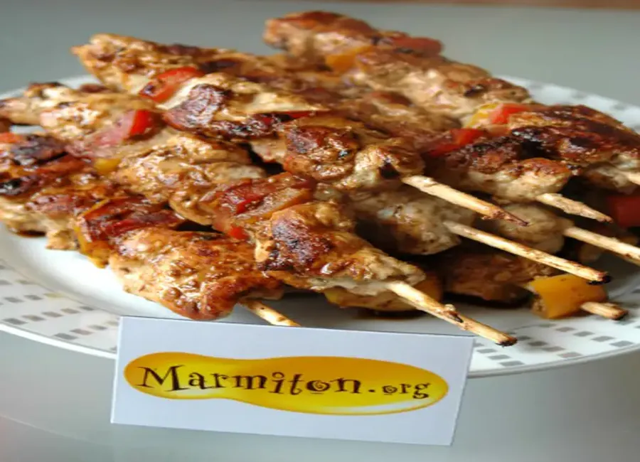 Brochettes de poulet yaourt et garam massala (73e rencontre marmiton)